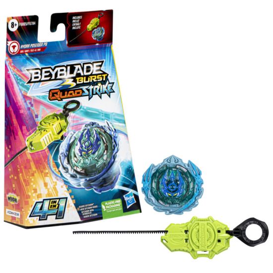 Beyblade Burst QuadStrike Starter Pack | Spinning Top Toy with Launcher