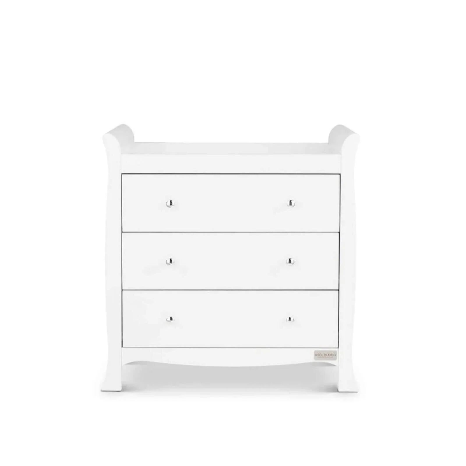 Ickle Bubba Snowdon 4 in 1 Mini 2 Piece Furniture Set White - Fibre Mattress
