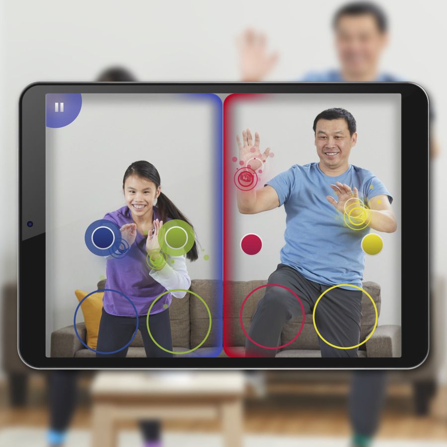 Hasbro Twister Air Augmented Reality Party Game with 8 Tracking Bands