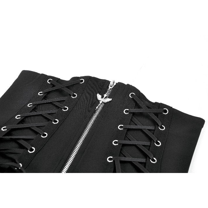 Dark in Love Brynja Gothic Eyelet Balloon Shorts – High Waist Punk