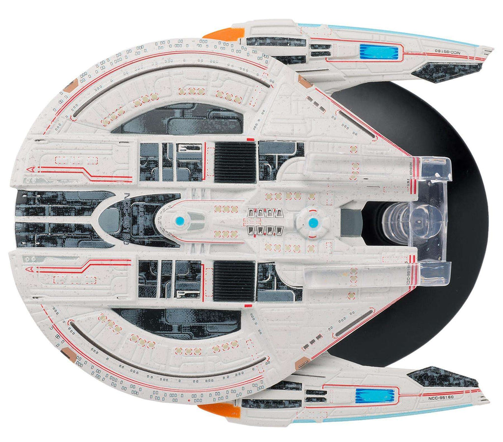 #17 U.S.S. Edison NCC-95160 Federation Temporal Warship Model Diecast Ship STO (Eaglemoss / Star Trek)
