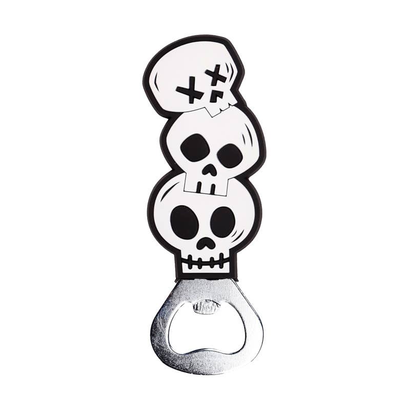 Kate's Clothing Spooky Skull Bottle Opener – Gothic PVC & Metal Tool