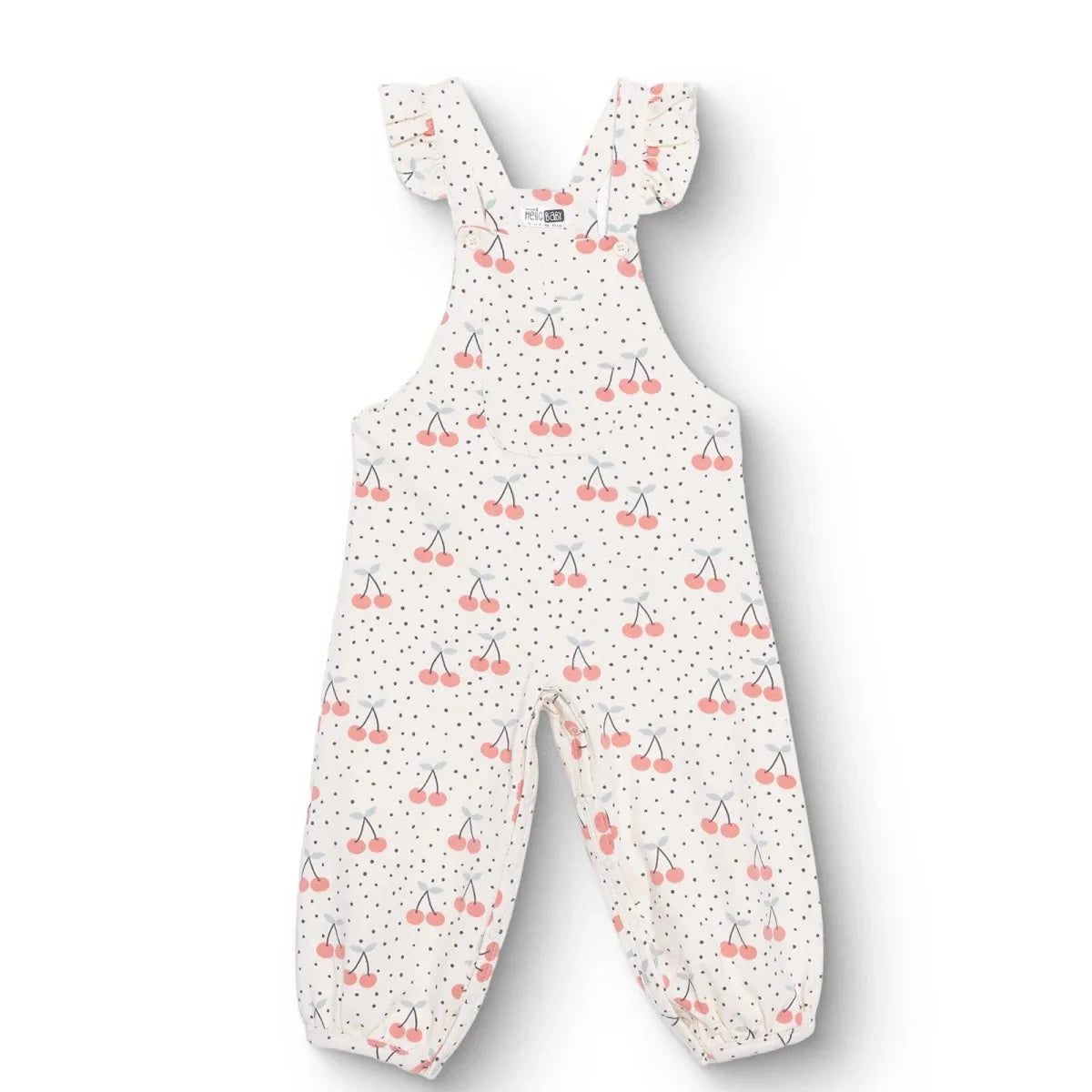HelloBaby Dungaree-Tshirt - Ecru Printed