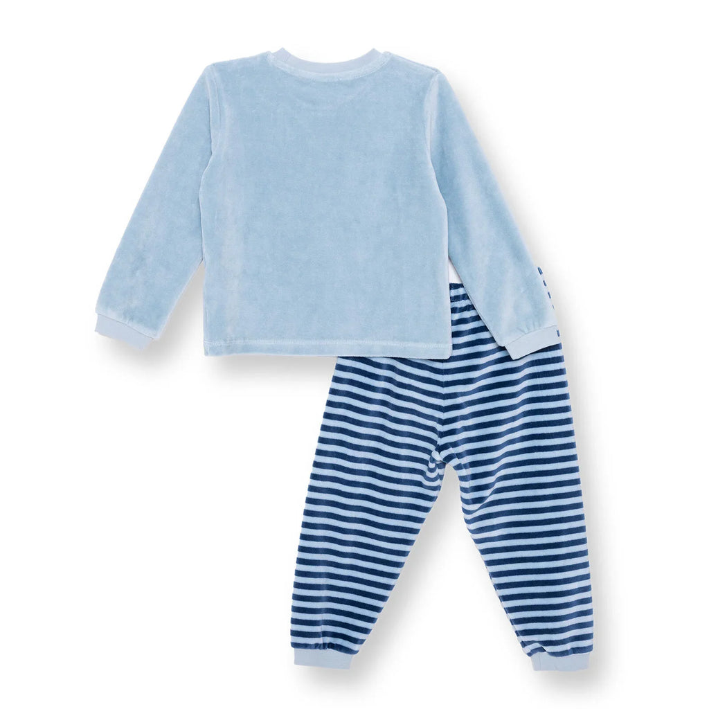 HelloBaby Velvet Pyjamas Set - Blue