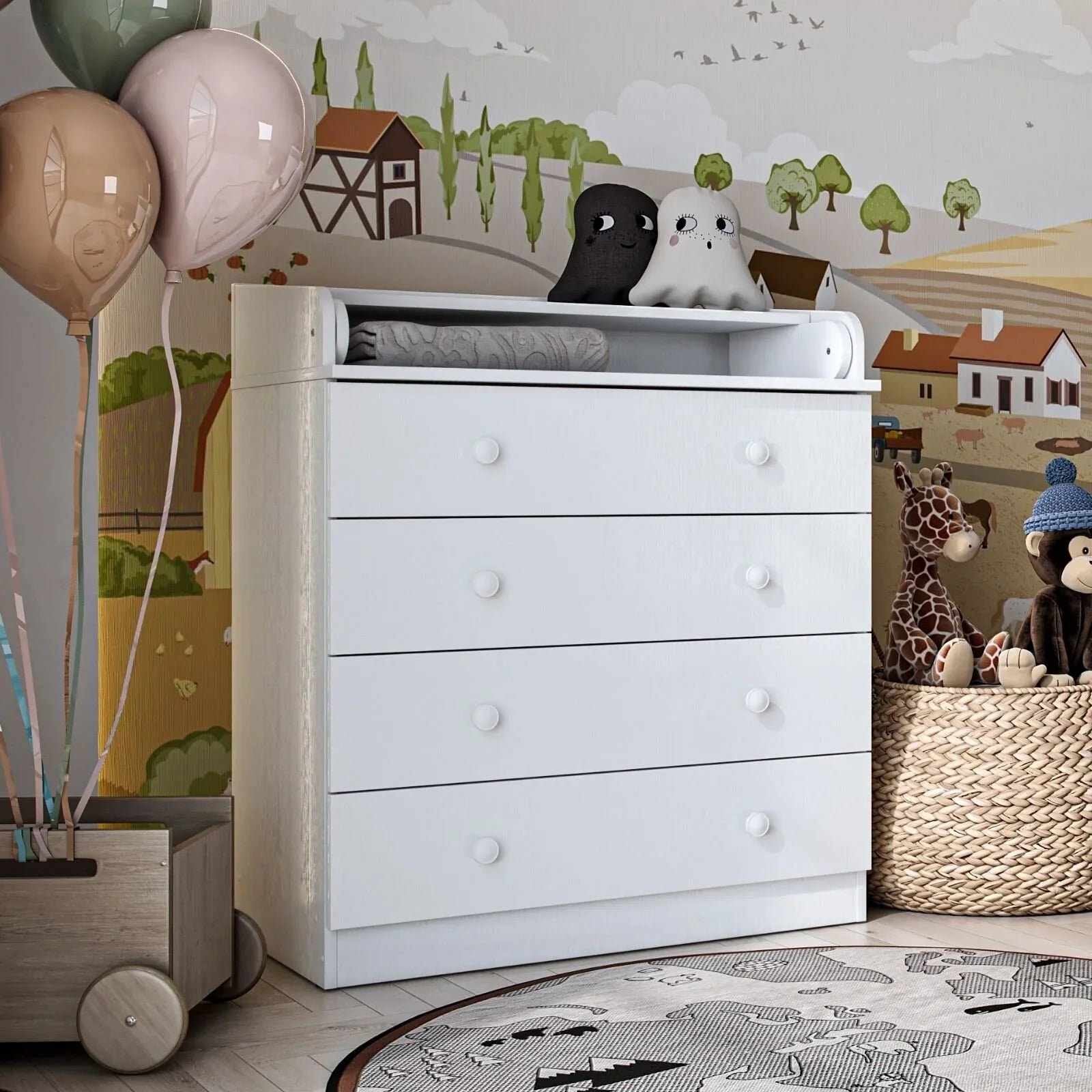 Shefa Kids 800 Changing Dressers - White