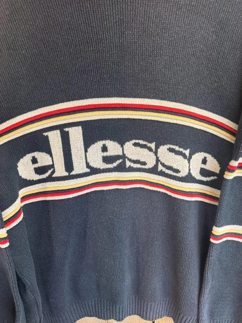 Men’s Vintage Ellesse 90s / Y2K Spell Out Jumper Sweatshirt Large #302