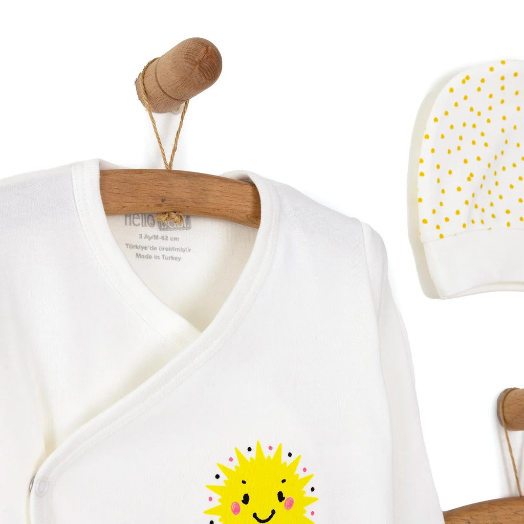 HelloBaby Sunshine 5-Piece Newborn Set - Ecru