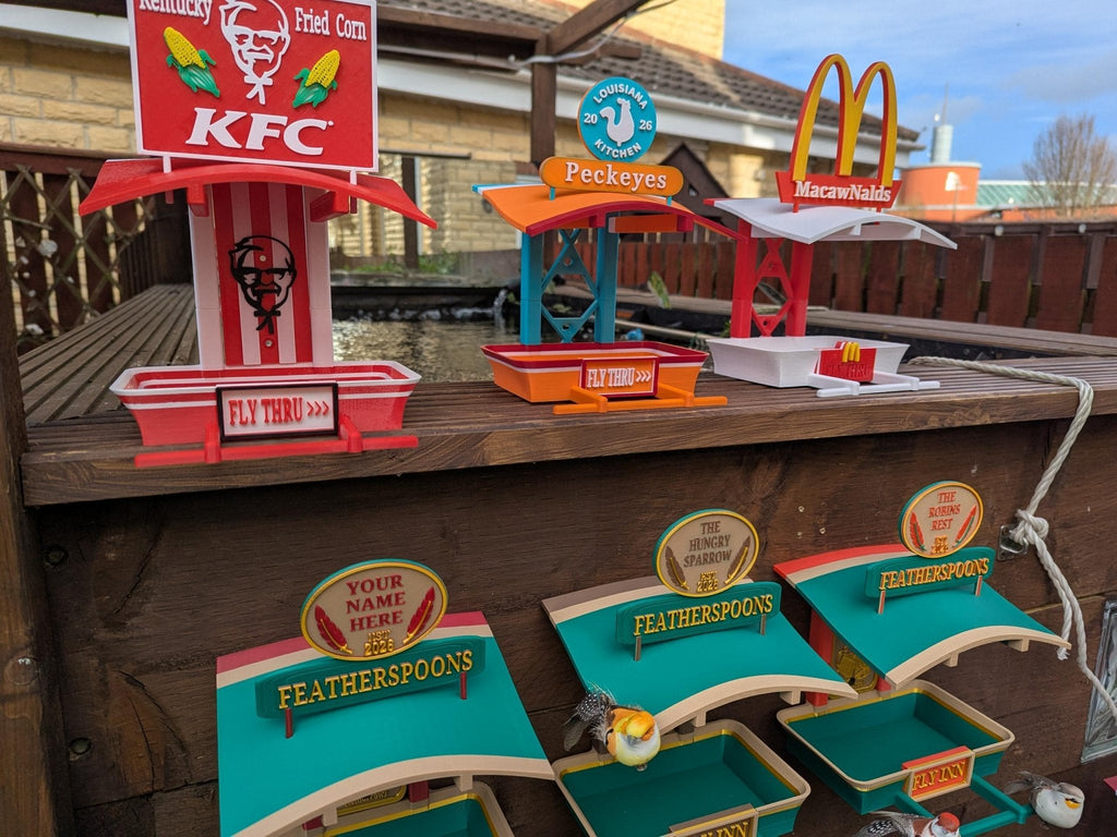 Chaddyverse Fly INN Personalised Bird Feeder – 3D Printed Garden Gift