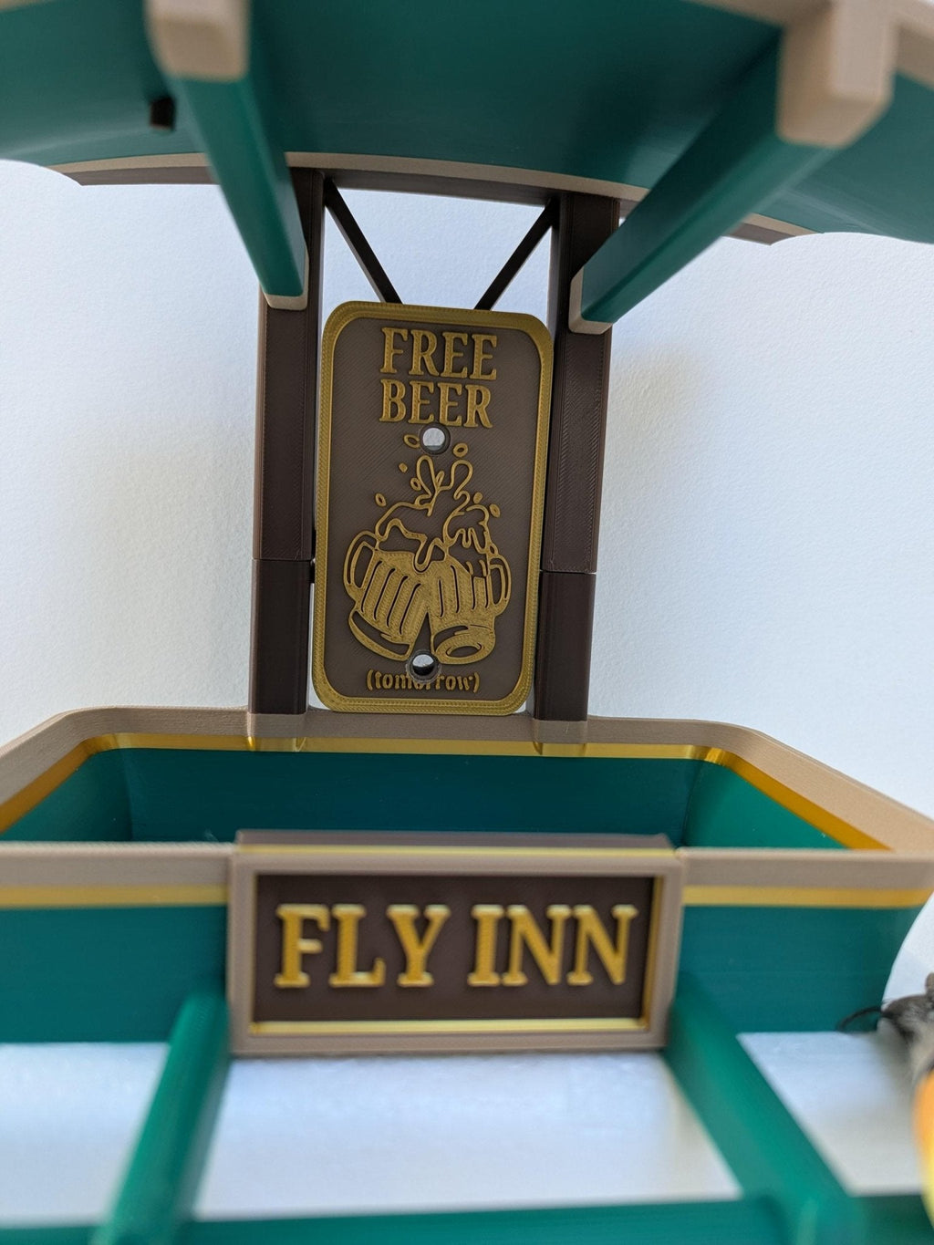 Chaddyverse Fly INN Personalised Bird Feeder – 3D Printed Garden Gift
