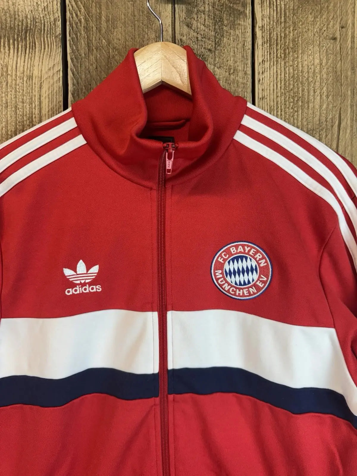 Vintage Bayern Munich Adidas Originals Men’s Tracksuit Top Medium Retro