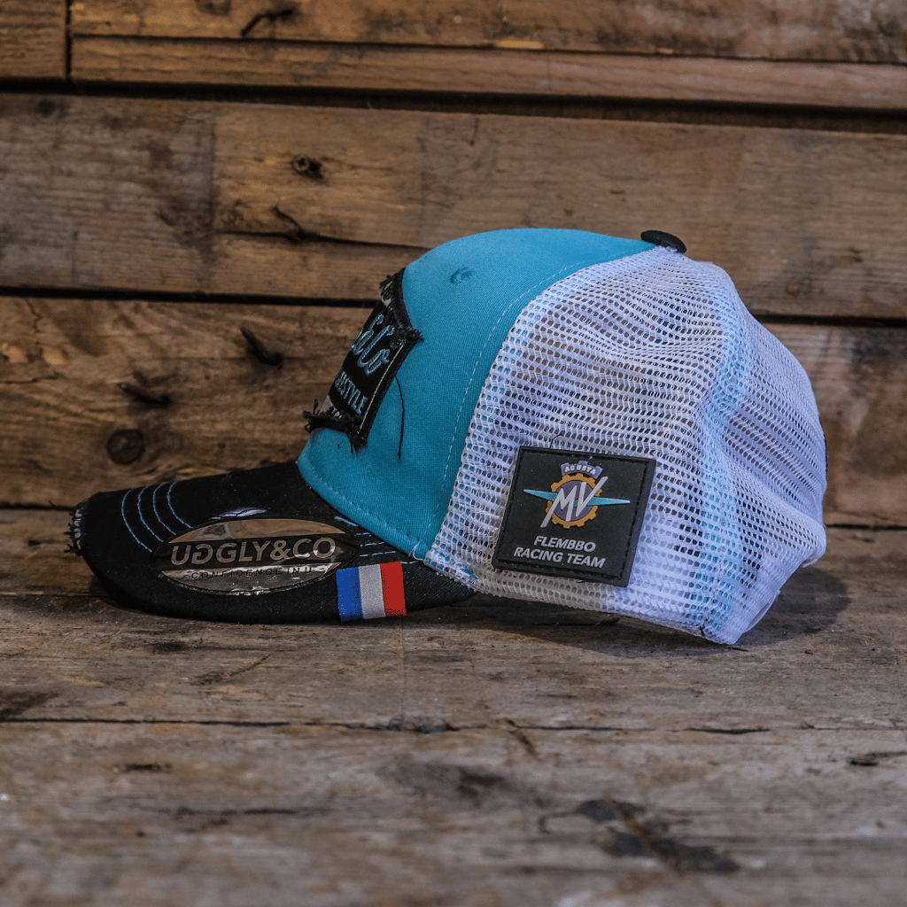 Uggly & Co MV Agusta Flembbo Racing Team Trucker Hat – Petrol Blue
