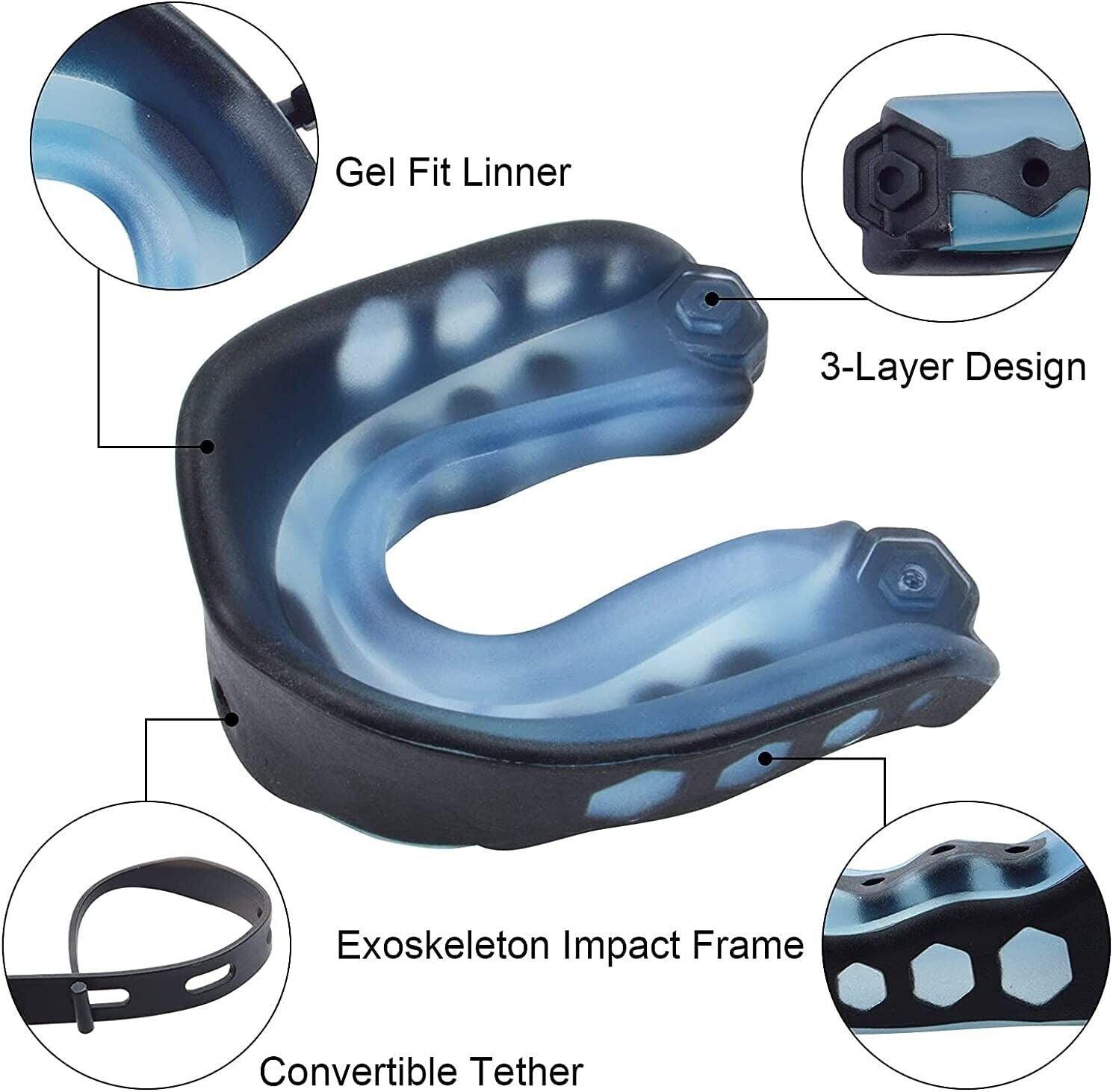 Massive Discounts Football Mouth Guard - 4 Pack EVA Sports Mouthguard