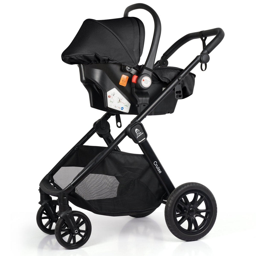 For Your Little One Cruise 3-in-1 Travel System with R129 Car Seat – Black