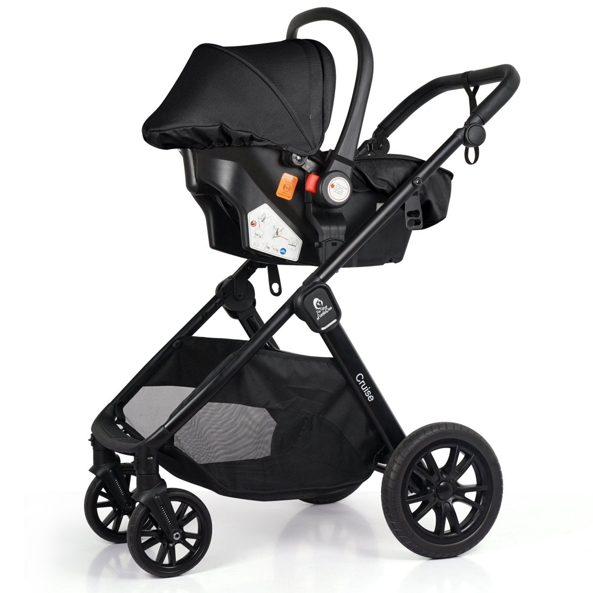 For Your Little One Cruise 3-in-1 Travel System with R129 Car Seat – Black