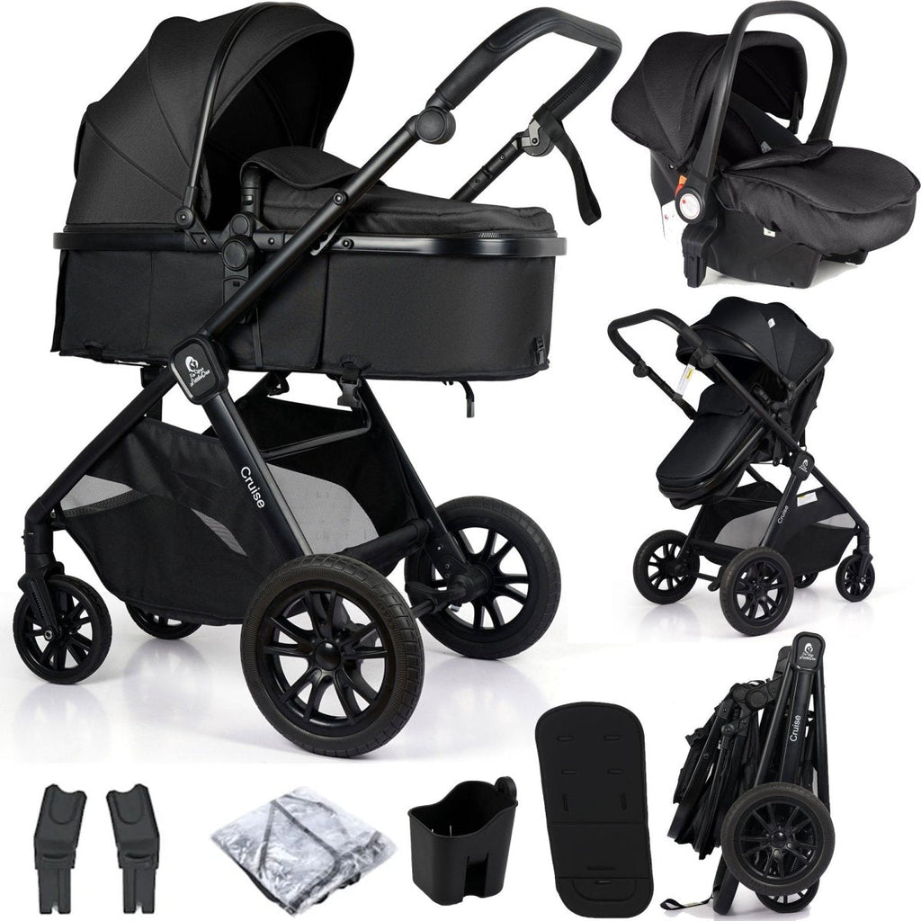 For Your Little One Cruise 3-in-1 Travel System with R129 Car Seat – Black