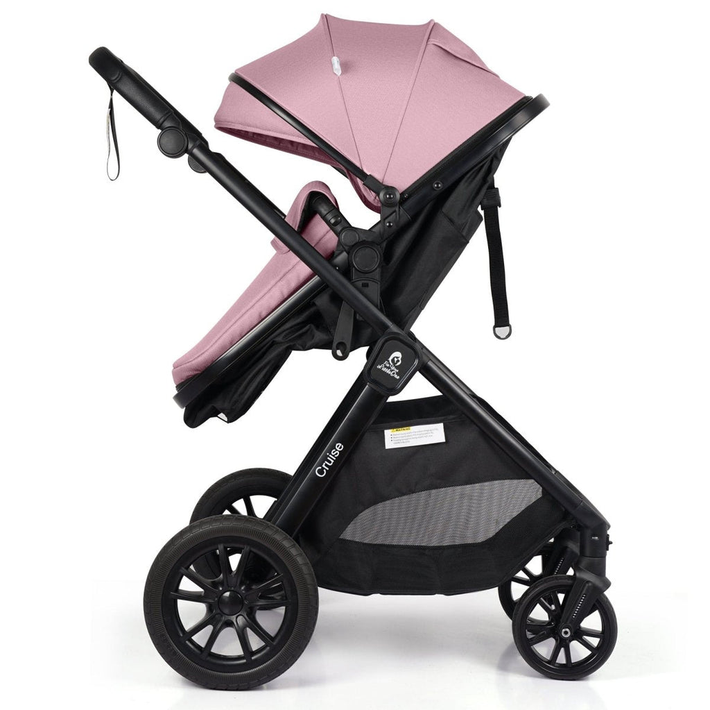 For Your Little One Cruise 3-in-1 Travel System with R129 Car Seat – Blush Rose