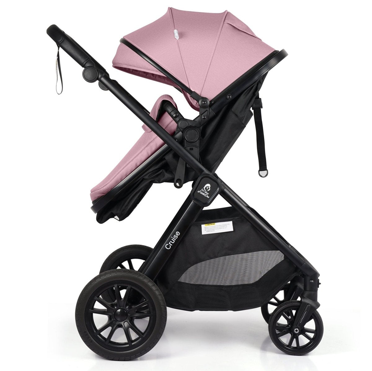 For Your Little One Cruise 3-in-1 Travel System with R129 Car Seat – Blush Rose