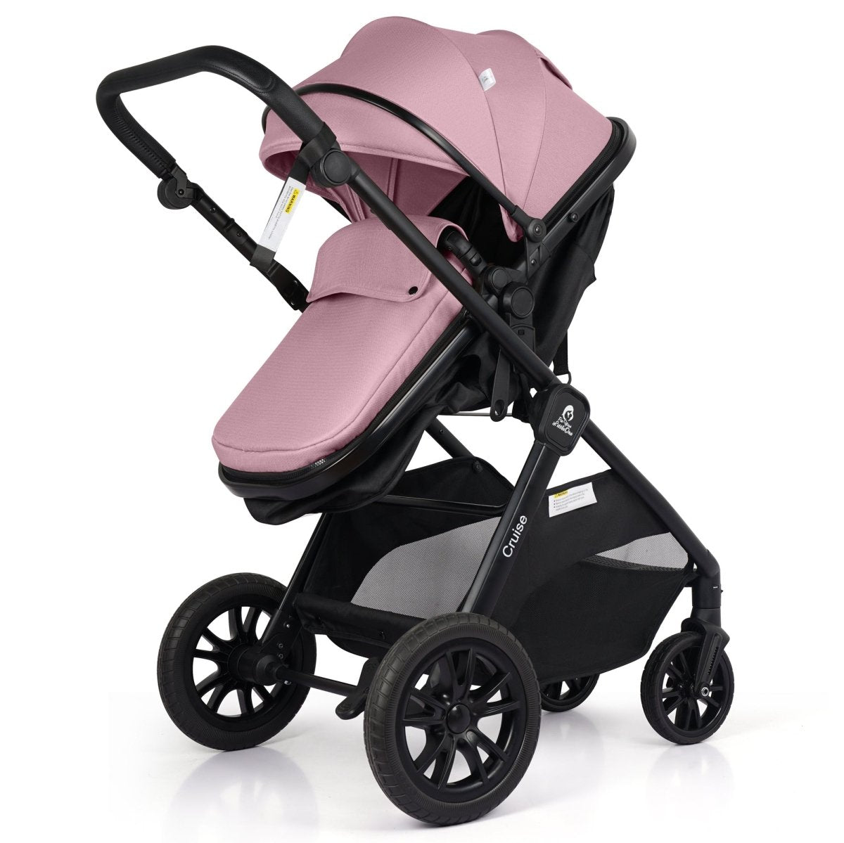 For Your Little One Cruise 3-in-1 Travel System with R129 Car Seat – Blush Rose