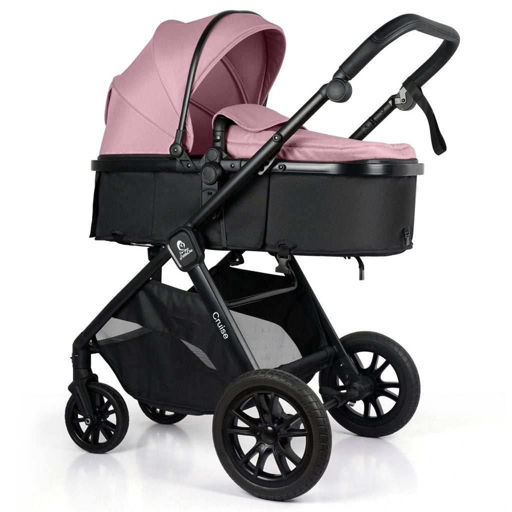 For Your Little One Cruise 3-in-1 Travel System with R129 Car Seat – Blush Rose