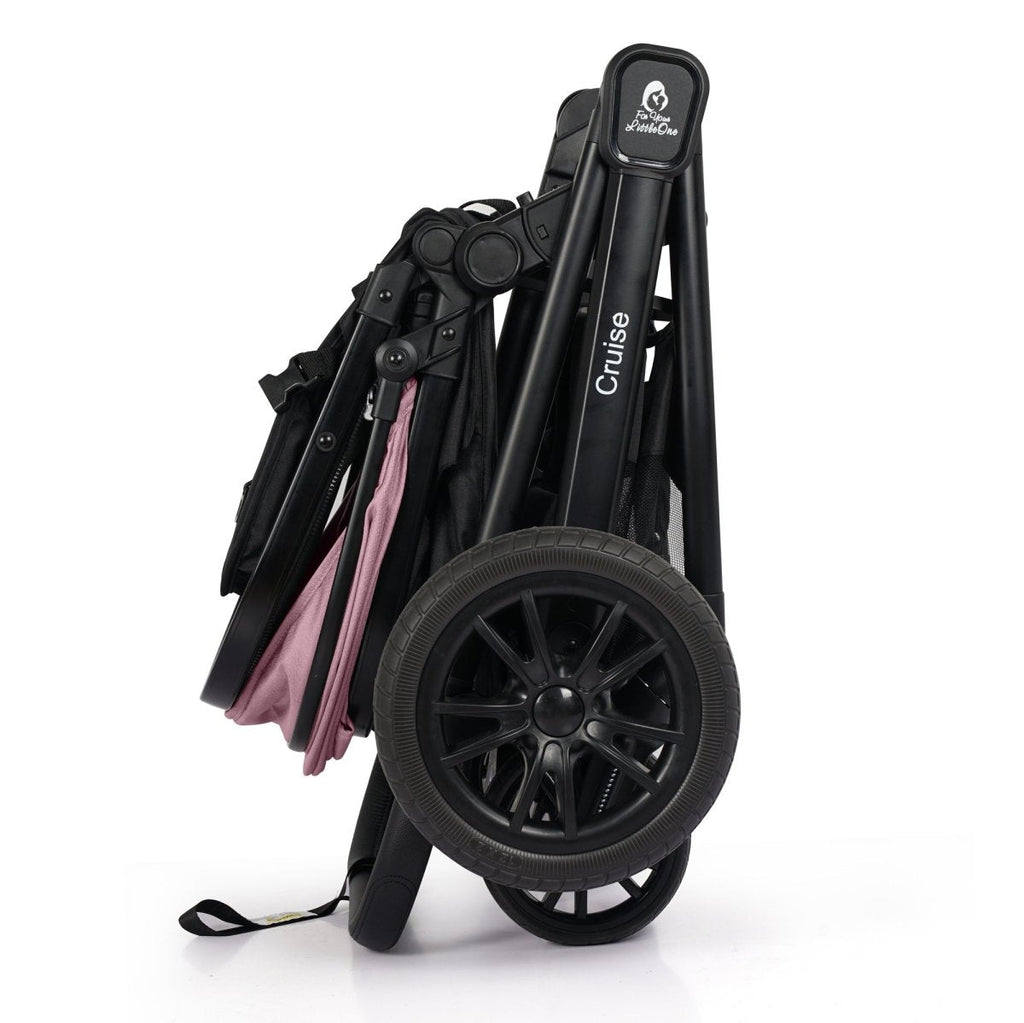 For Your Little One Cruise 3-in-1 Travel System with R129 Car Seat – Blush Rose