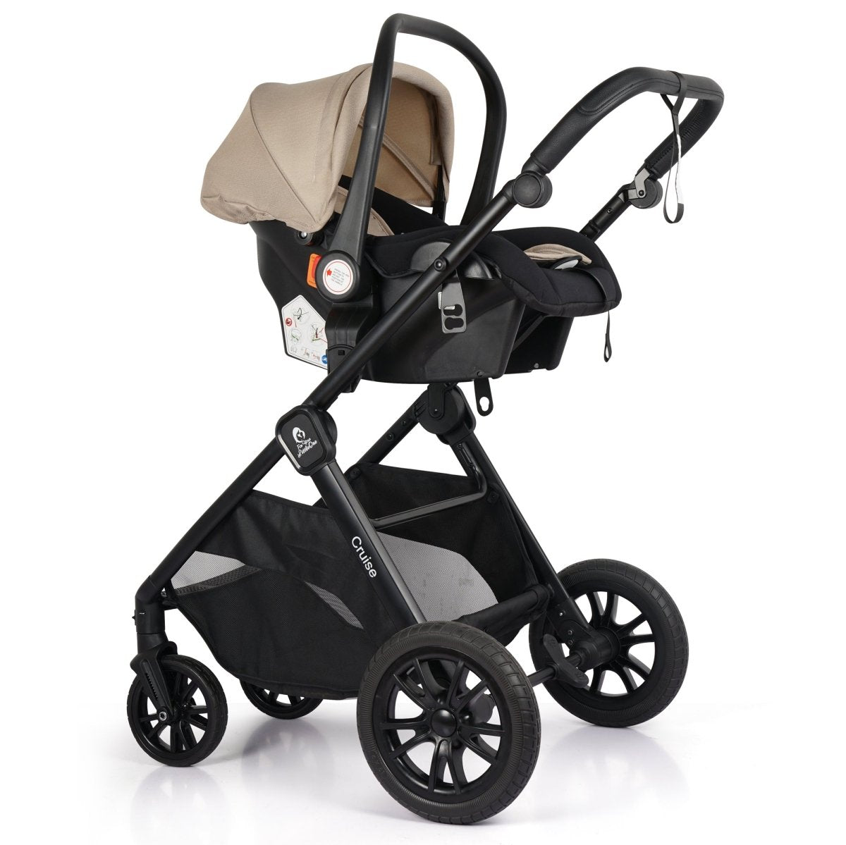 For Your Little One Cruise 3-in-1 Travel System with R129 Car Seat – Dune Beige