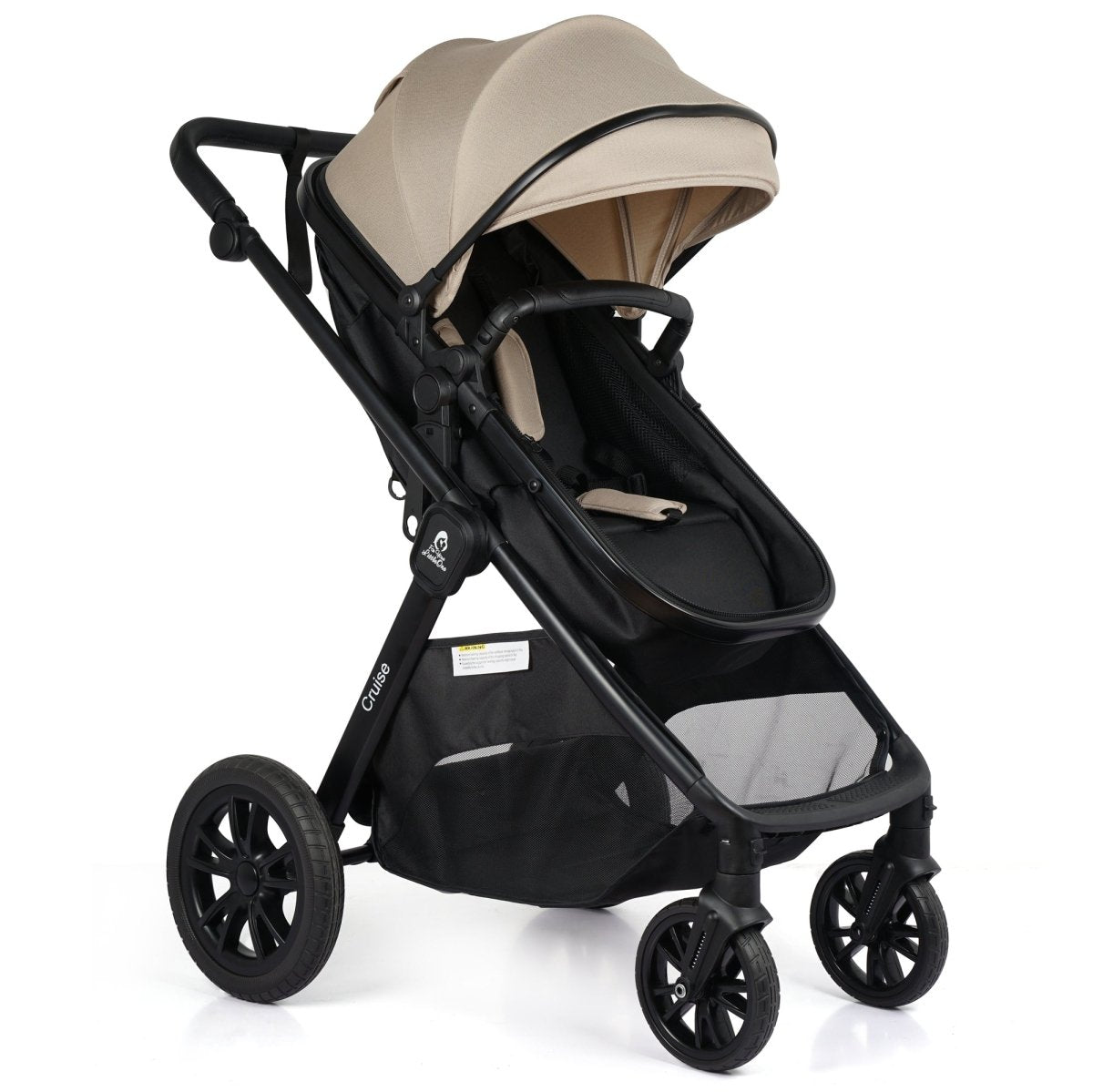 For Your Little One Cruise 3-in-1 Travel System with R129 Car Seat – Dune Beige