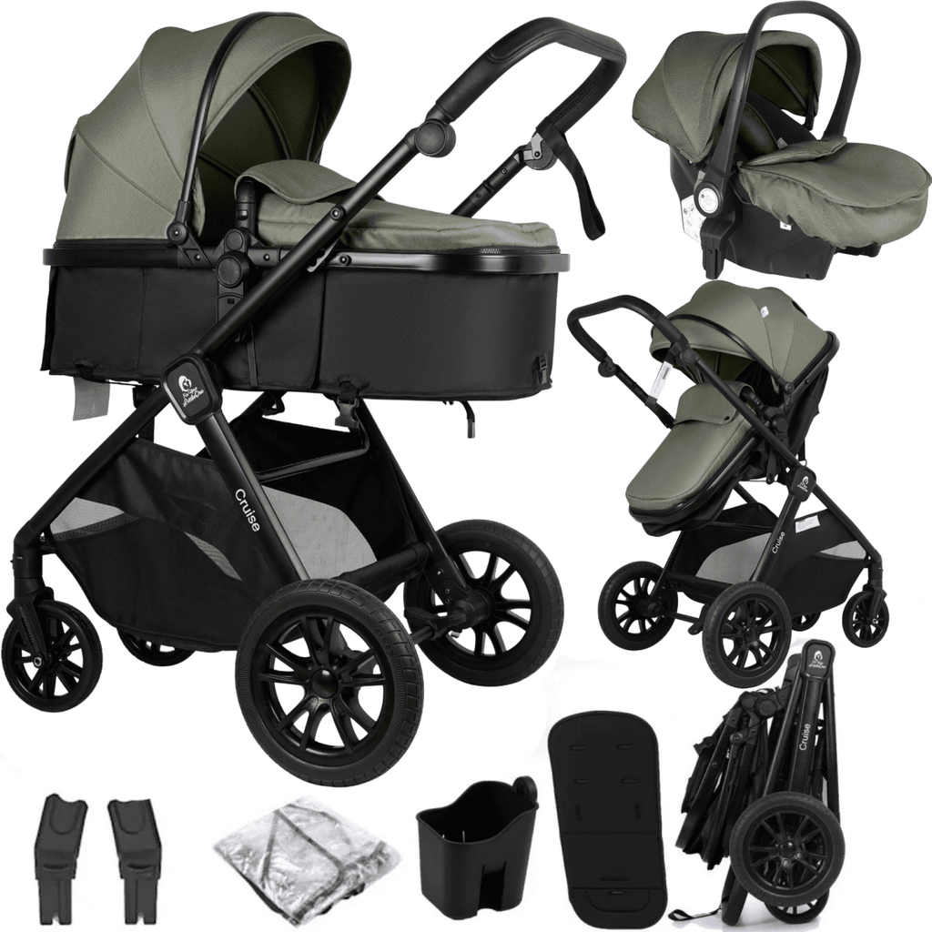 For Your Little One Cruise 3-in-1 Travel System with R129 Car Seat - Sage