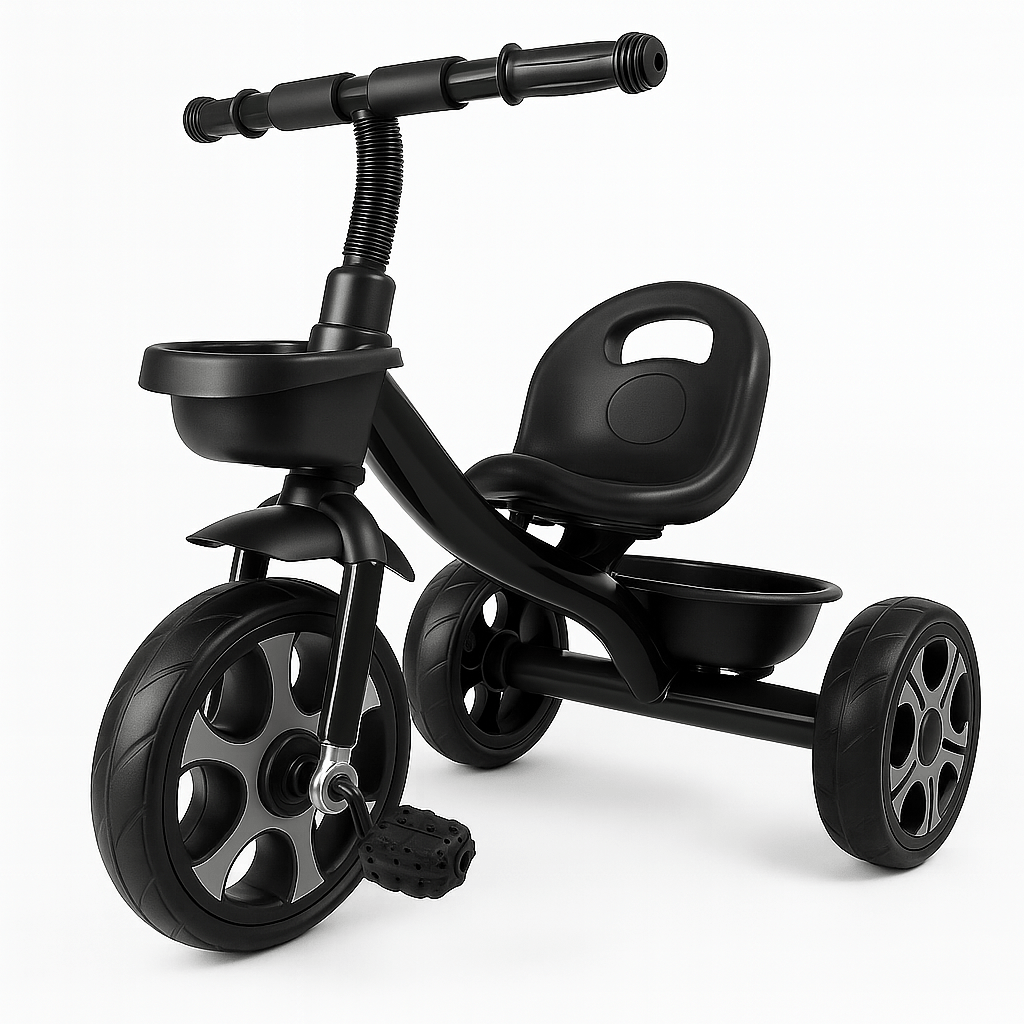 For Your Little One Venture Trike – Black Toddler Tricycle (18m–6y)