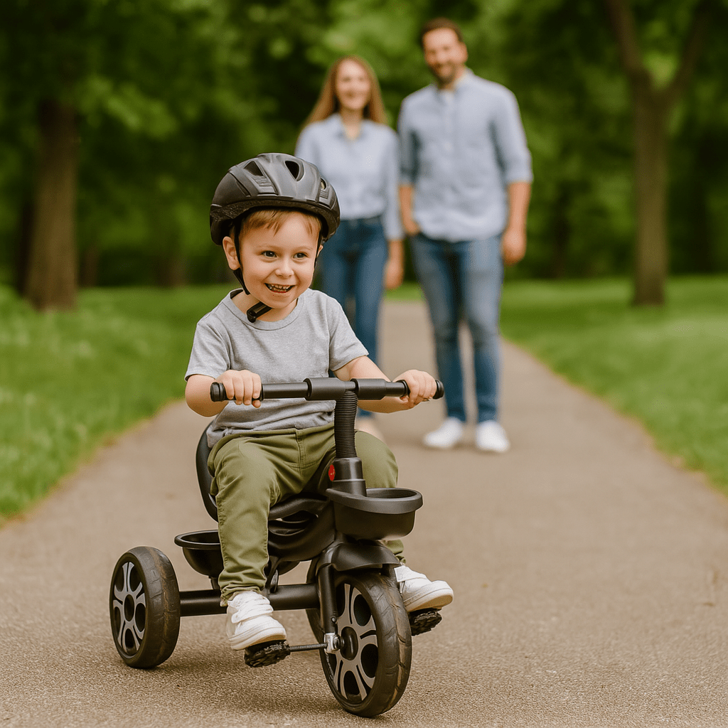 For Your Little One Venture Trike – Black Toddler Tricycle (18m–6y)