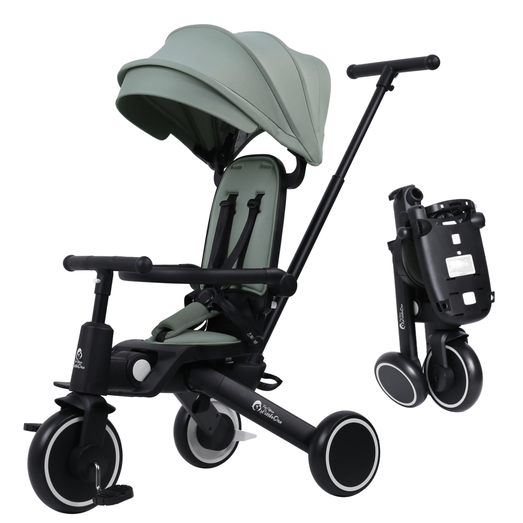 For Your Little One Xplor 6-in-1 Foldable Tricycle - Green (10m-4y)