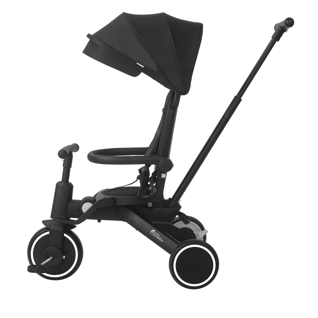 For Your Little One Xplor 6-in-1 Foldable Tricycle - Jet Black