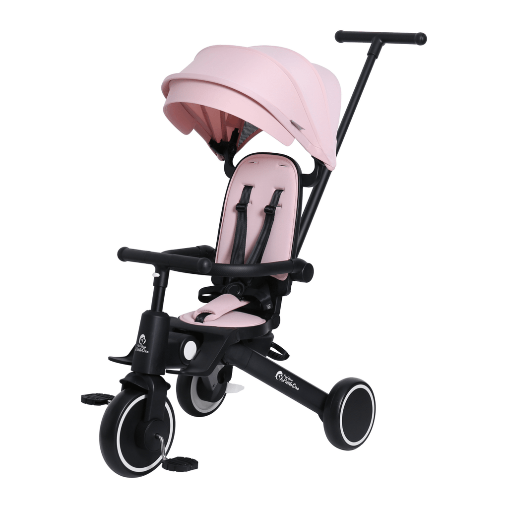 For Your Little One Xplor 6-in-1 Foldable Tricycle - Pastel Pink