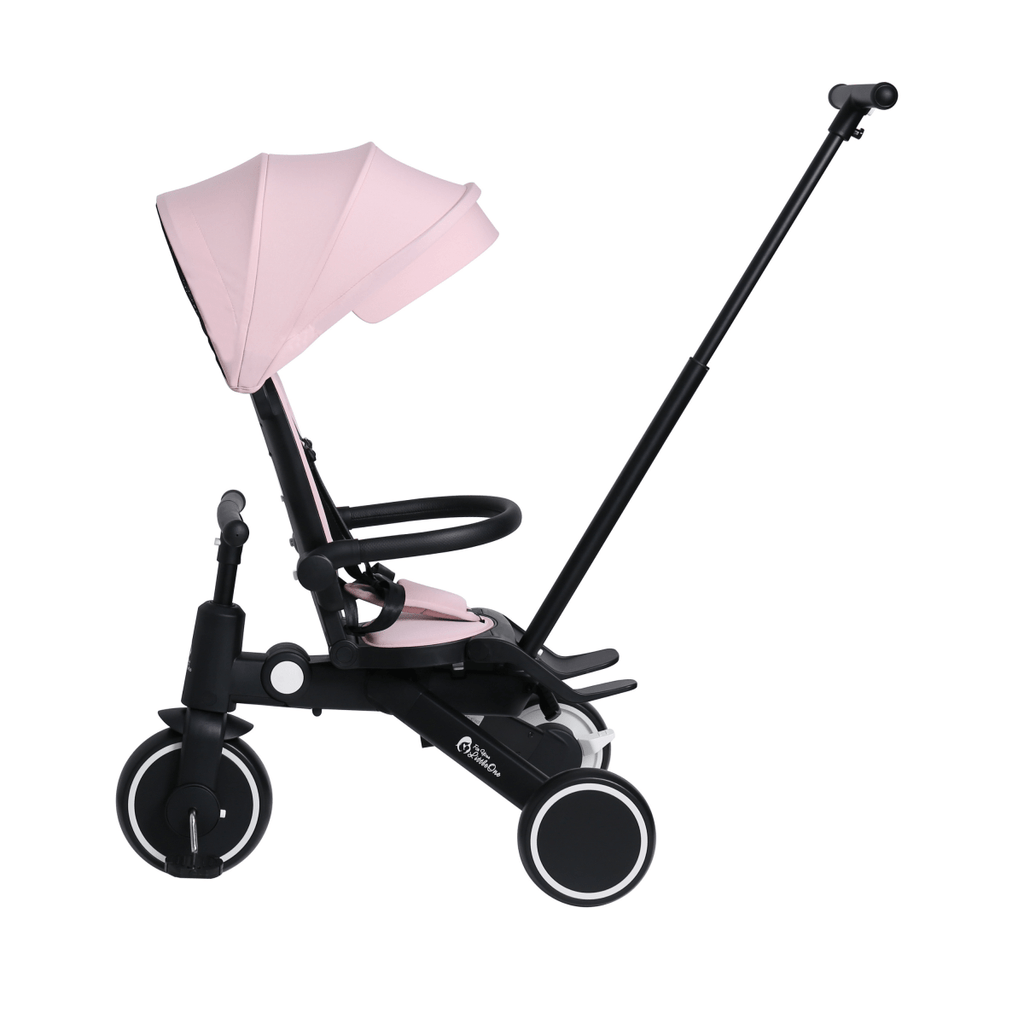 For Your Little One Xplor 6-in-1 Foldable Tricycle - Pastel Pink