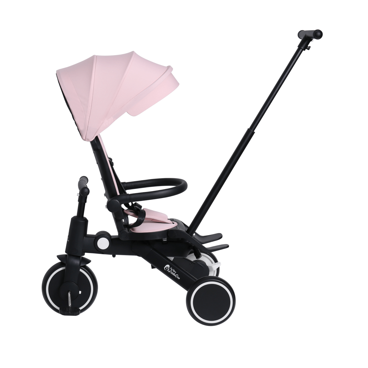 For Your Little One Xplor 6-in-1 Foldable Tricycle - Pastel Pink