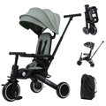 Foryourlittleone Xplor Plus 8-in-1 Foldable Stroller Trike - Green