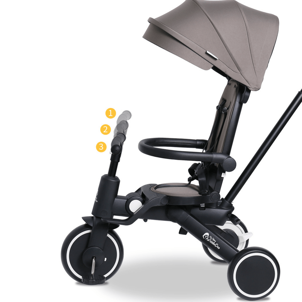 Foryourlittleone Xplor Plus 6-in-1 Foldable Tricycle - Grey Olive
