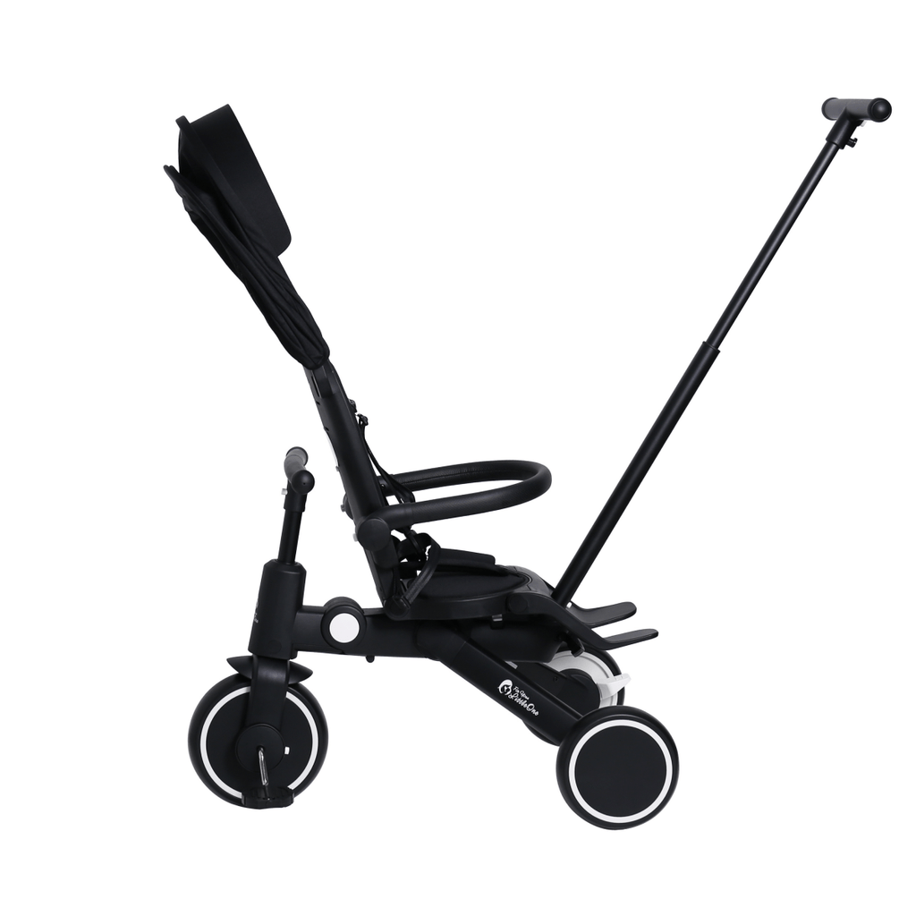 For Your Little One Xplor 8-in-1 Foldable Tricycle - Jet Black (10m-4y)