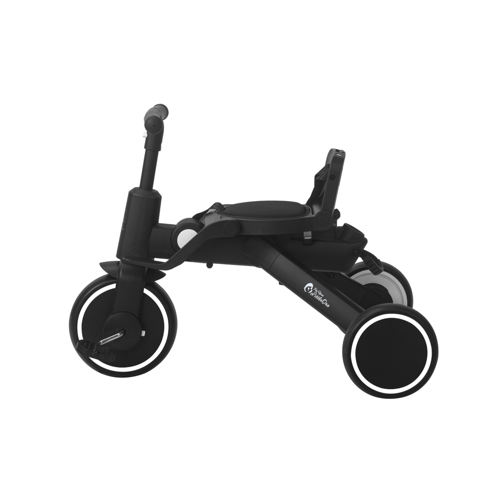 For Your Little One Xplor Plus 6-in-1 Foldable Tricycle - Jet Black