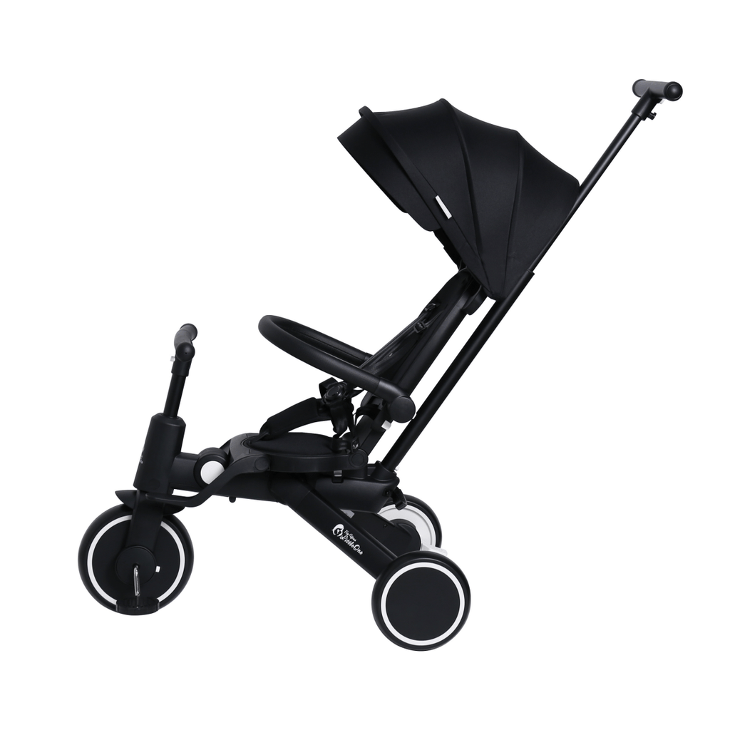 For Your Little One Xplor 8-in-1 Foldable Tricycle - Jet Black (10m-4y)