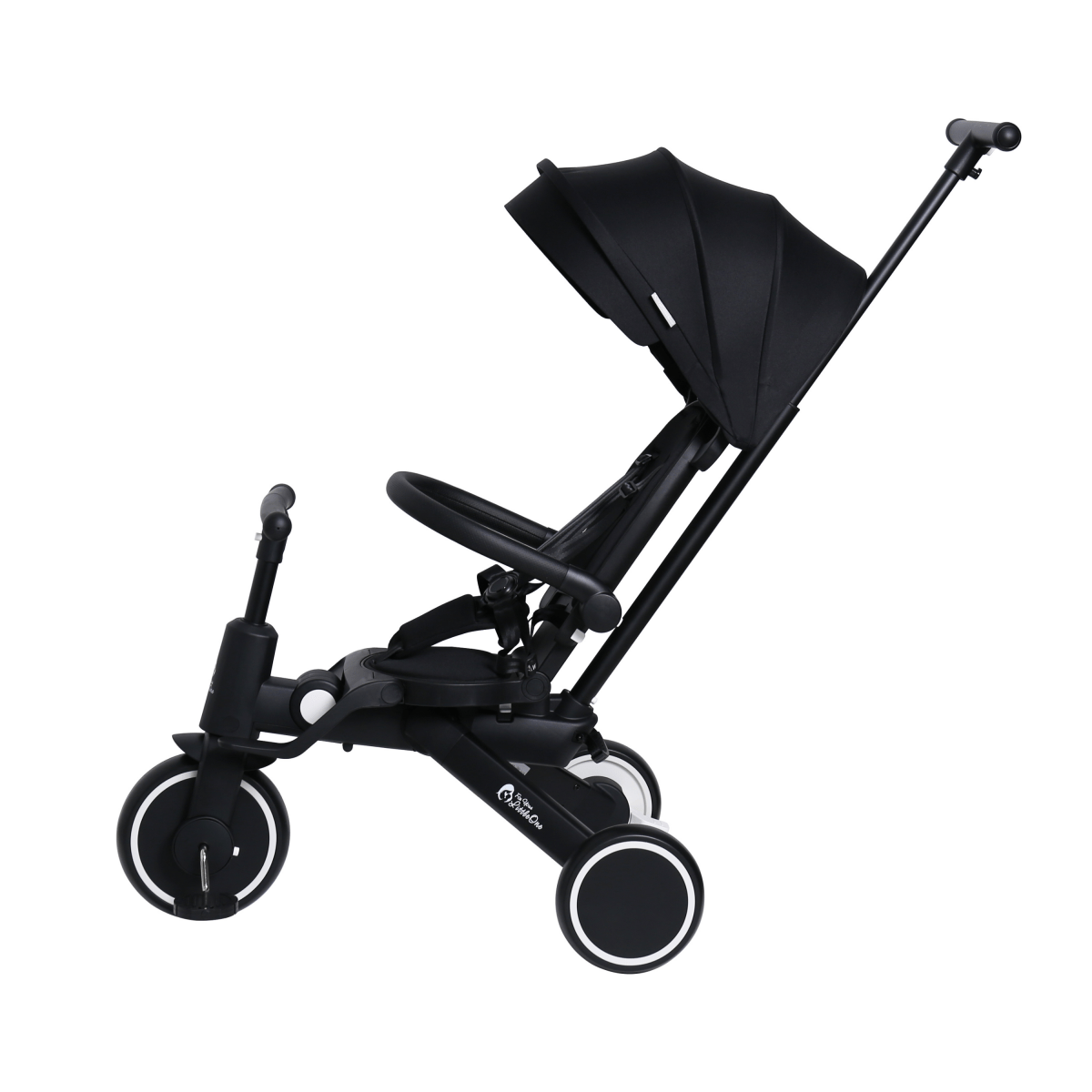 For Your Little One Xplor 8-in-1 Foldable Tricycle - Jet Black (10m-4y)
