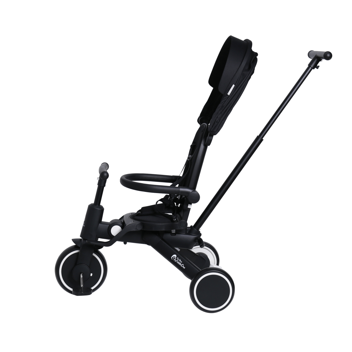 For Your Little One Xplor Plus 6-in-1 Foldable Tricycle - Jet Black