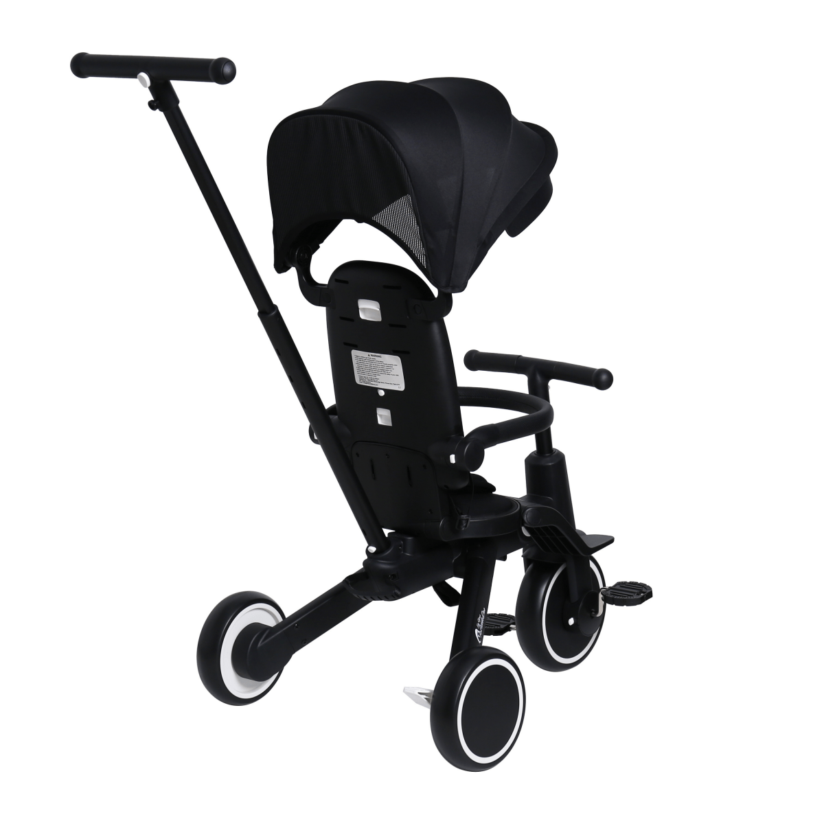 For Your Little One Xplor Plus 6-in-1 Foldable Tricycle - Jet Black
