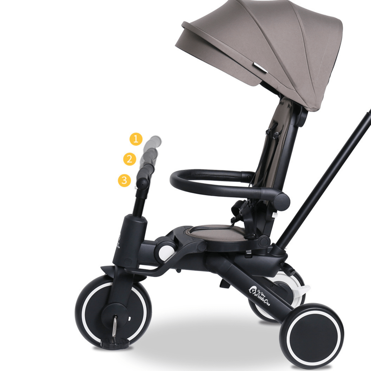 For Your Little One Xplor 6-in-1 Foldable Trike - Pastel Pink