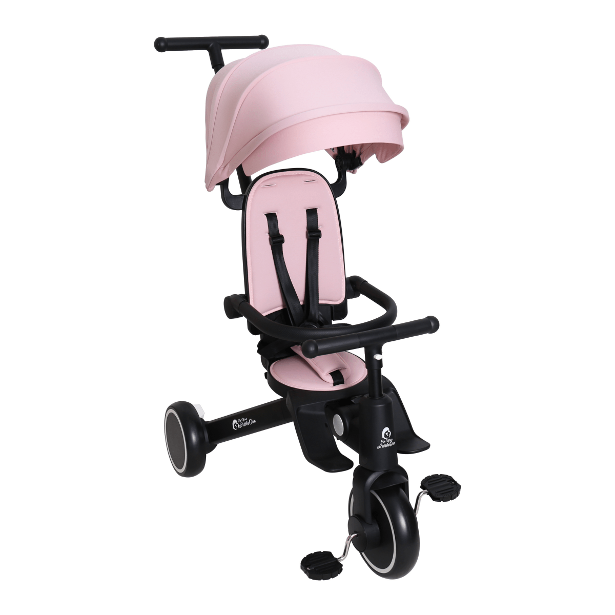 For Your Little One Xplor 6-in-1 Foldable Trike - Pastel Pink