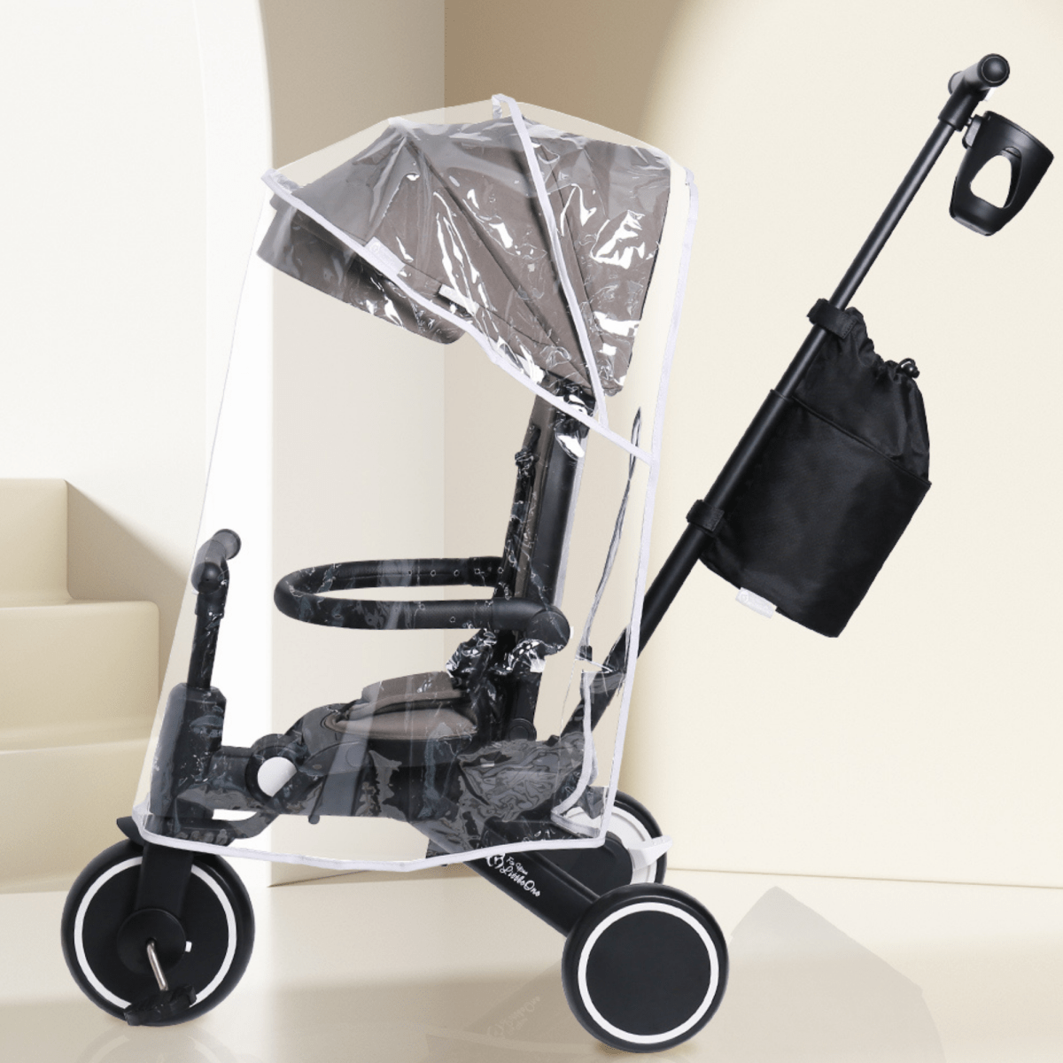 For Your Little One Xplor Plus 6-in-1 Foldable Trike - Pastel Pink
