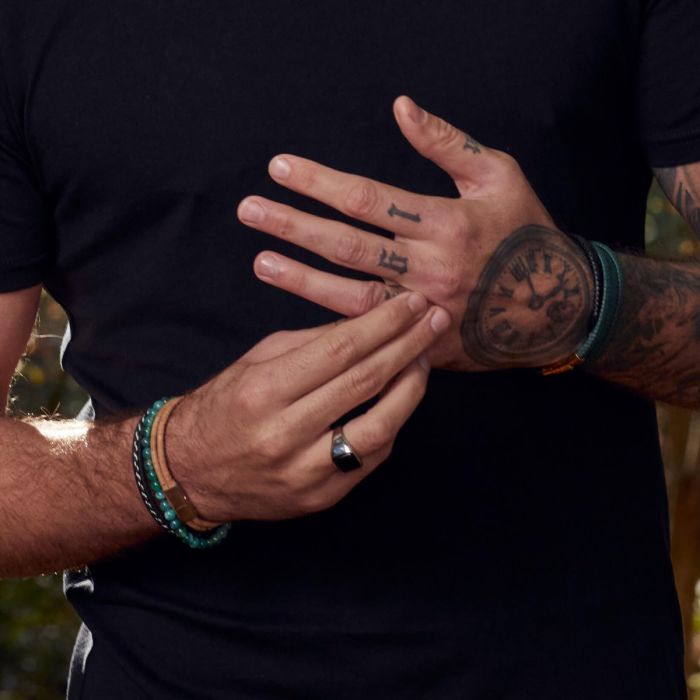 Gecko Jewellery Healing Bead Bracelet – Stainless Steel & Natural Stones