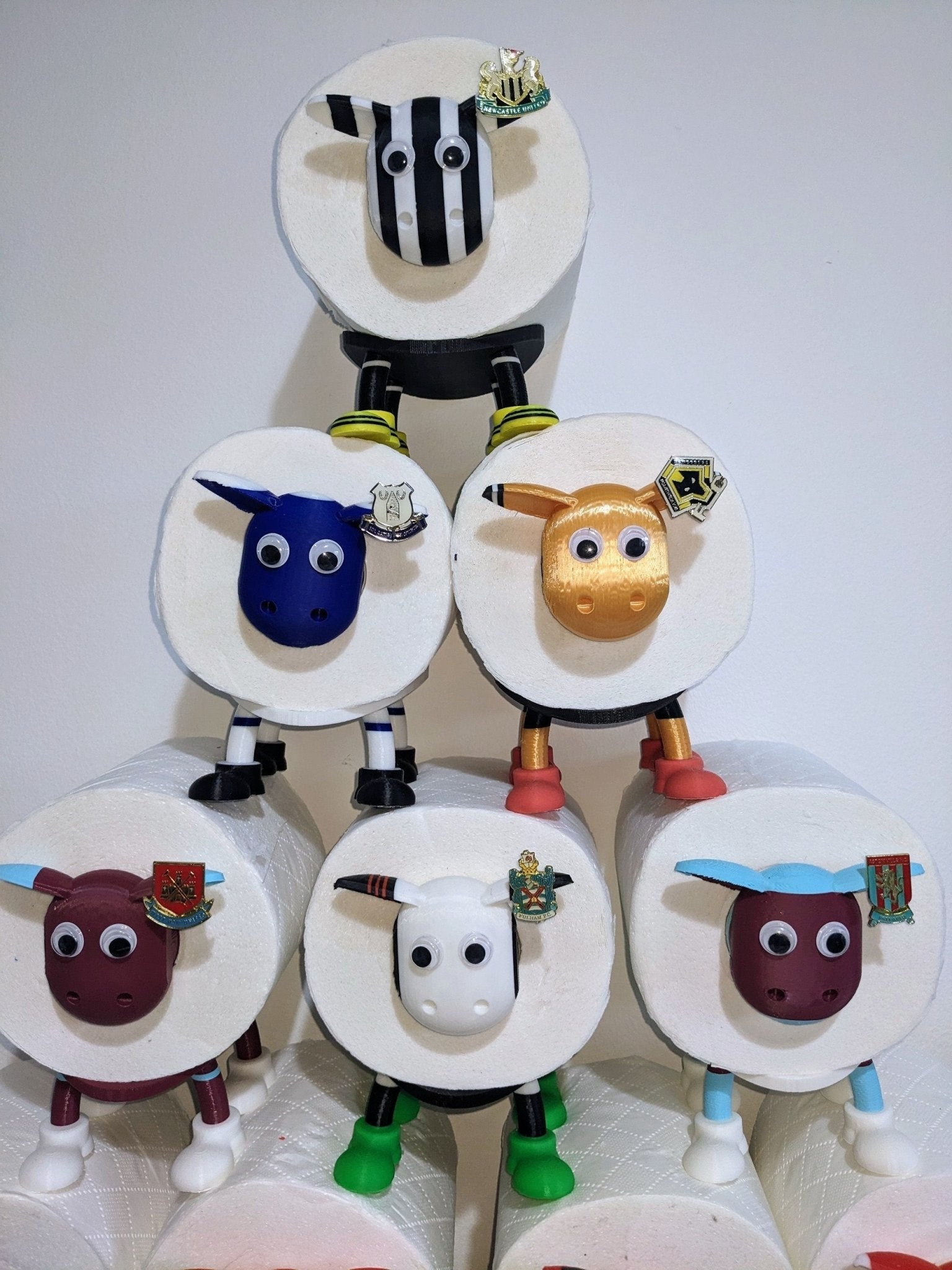 Fulham FC Premier Sheep Toilet Roll Holder | Chaddyverse 3D Printed