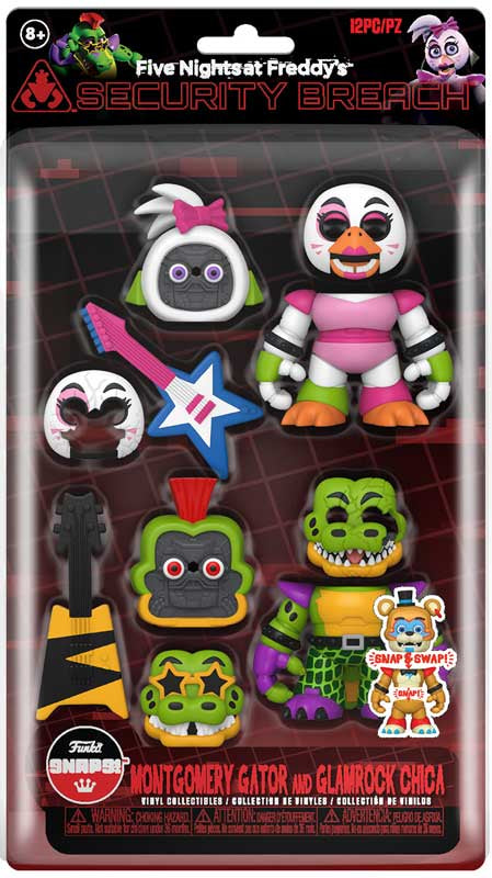 Funko FNAF Snaps: Glamrock Chica and Montgomery Gator 2-Pack