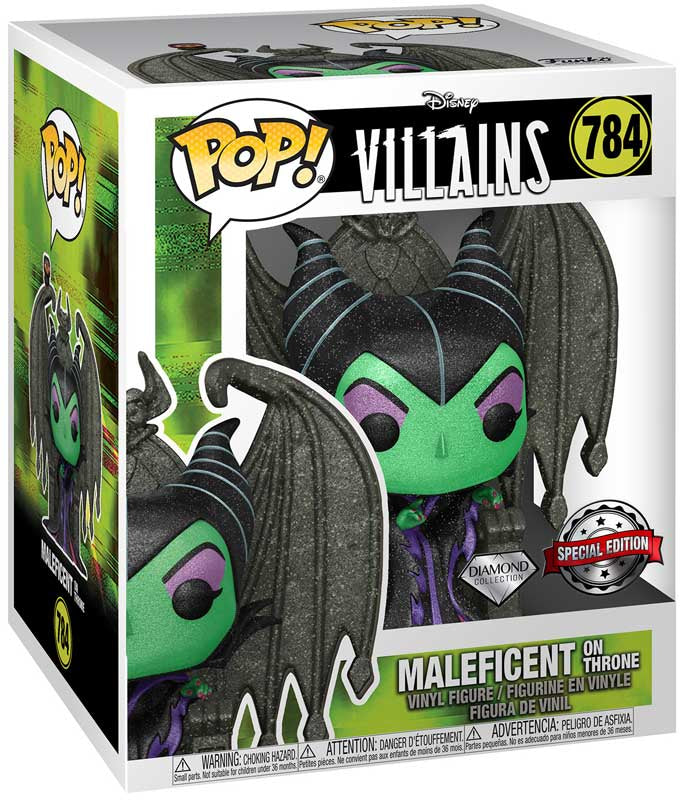Funko Pop! Deluxe: Disney Villains – Maleficent on Throne Diamond Edition