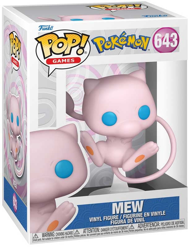 Funko Pop! Games: Pokemon Mew Vinyl Figure - 3.3-inch Collectible